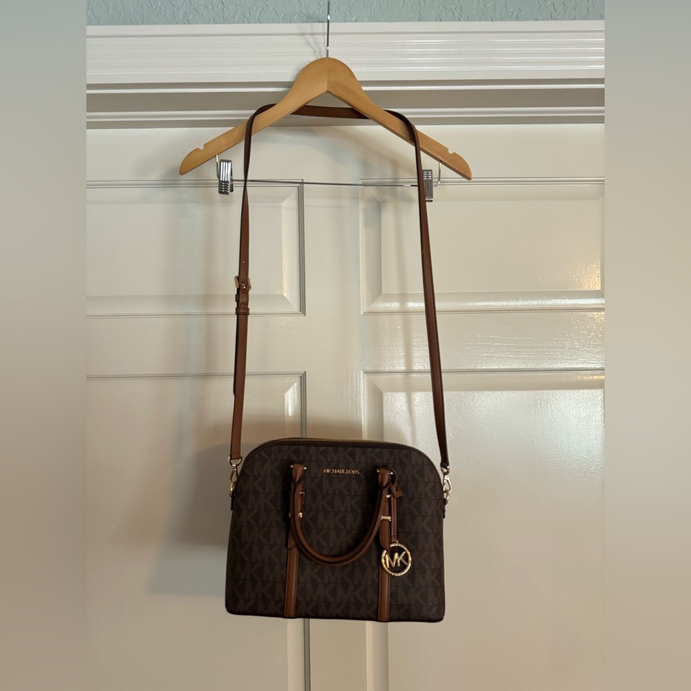 Michael Kors Dark Brown logo satchel - Picture 4 of 4